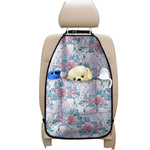 White Fairy Rose Unicorn Pattern Print Car Seat Organizers