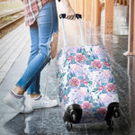 White Fairy Rose Unicorn Pattern Print Luggage Cover GearFrost