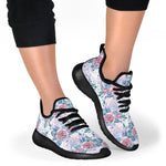 White Fairy Rose Unicorn Pattern Print Mesh Knit Shoes GearFrost