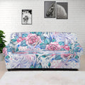 White Fairy Rose Unicorn Pattern Print Sofa Cover