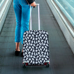 White Ghost Ghost Pattern Print Luggage Cover