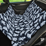 White Ghost Pattern Print Pet Car Back Seat Cover