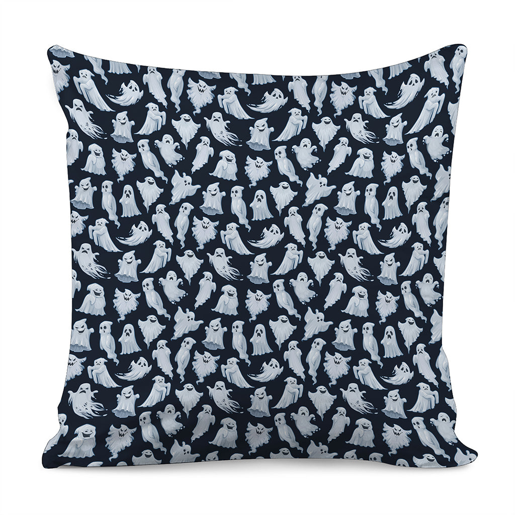 White Ghost Pattern Print Pillow Cover