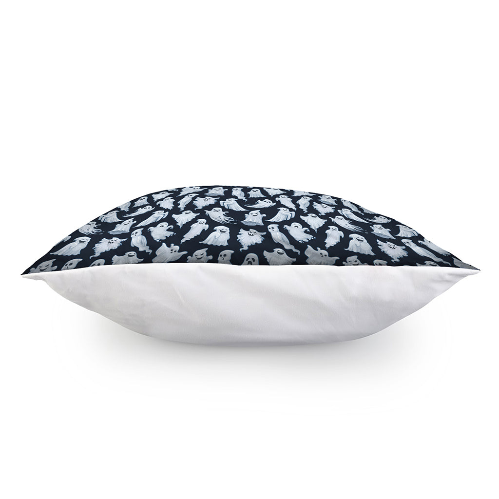 White Ghost Pattern Print Pillow Cover