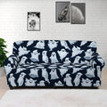White Ghost Pattern Print Sofa Cover