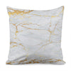 White Gold Scratch Marble Print Pillow Cover