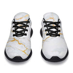 White Gold Scratch Marble Print Sport Shoes GearFrost