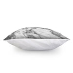 White Gray Marble Print Pillow Cover