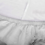 White Gray Marble Print Sofa Cover