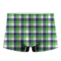 White Green And Blue Buffalo Plaid Print Men's Boxer Briefs