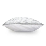 White Grey Smoke Marble Print Pillow Cover