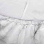 White Grey Smoke Marble Print Sofa Cover