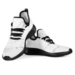 White Grunge Marble Print Mesh Knit Shoes GearFrost