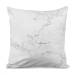 White Grunge Marble Print Pillow Cover
