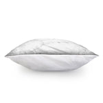 White Grunge Marble Print Pillow Cover