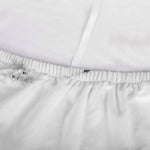 White Grunge Marble Print Sofa Cover