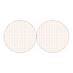 White Halloween Tattersall Pattern Print Car Coasters