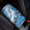 White Horse Painting Print Car Center Console Cover