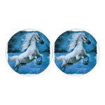 White Horse Painting Print Car Coasters