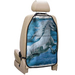 White Horse Painting Print Car Seat Organizers