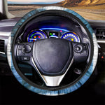 White Horse Painting Print Car Steering Wheel Cover