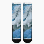 White Horse Painting Print Crew Socks