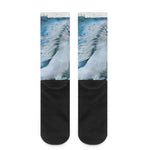 White Horse Painting Print Crew Socks