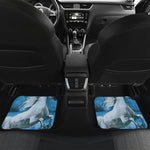White Horse Painting Print Front and Back Car Floor Mats