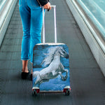White Horse Painting Print Luggage Cover