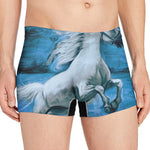 White Horse Painting Print Men's Boxer Briefs