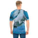 White Horse Painting Print Men's T-Shirt