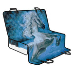 White Horse Painting Print Pet Car Back Seat Cover