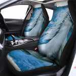White Horse Painting Print Universal Fit Car Seat Covers
