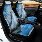White Horse Painting Print Universal Fit Car Seat Covers