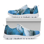White Horse Painting Print White Sneakers