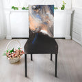 White Horse Portrait Print Dining Chair Slipcover