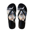 White Horse Portrait Print Flip Flops