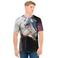White Horse Portrait Print Men's T-Shirt