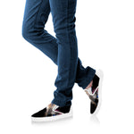 White Horse Portrait Print White Slip On Shoes