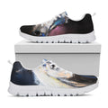 White Horse Portrait Print White Running Shoes
