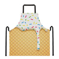 White Ice Cream Melted Print Apron