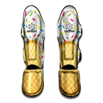 White Ice Cream Melted Print Muay Thai Shin Guard