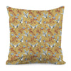 White Japanese Cranes Pattern Print Pillow Cover