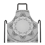 White Kaleidoscope Print Apron