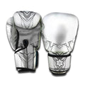 White Kaleidoscope Print Boxing Gloves
