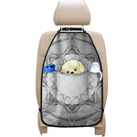 White Kaleidoscope Print Car Seat Organizers