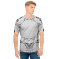 White Kaleidoscope Print Men's T-Shirt