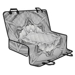 White Kaleidoscope Print Pet Car Back Seat Cover