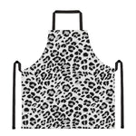 White Leopard Print Apron