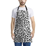 White Leopard Print Apron